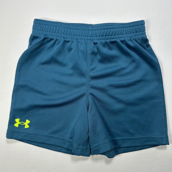 Under Armour Toddler Boy Shorts Size 2T Blue Athletic Training Gym Activewear - Picture 1 of 11